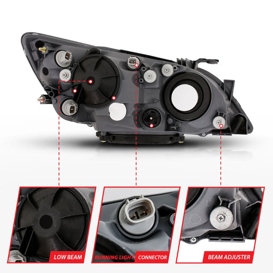 ANZO USA Crystal Headlight Set LEXUS IS300 98-05