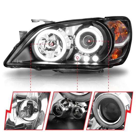 Anzo USA Projector Headlight Set w/Halo LEXUS IS300 98-05