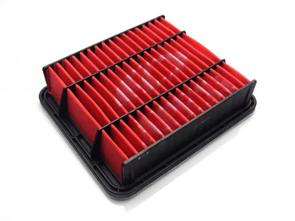 APEXi Power Intake panel filter for 2001-2005 Lexus IS300 featuring the signature red dry-type filter media