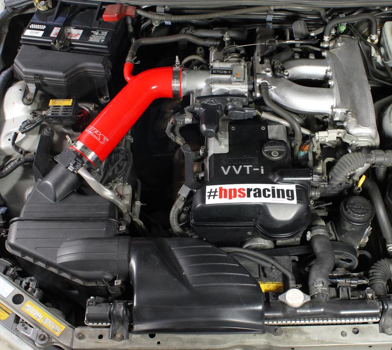 HPS Black Reinforced Silicone Post MAF Air Intake Hose Kit for LEXUS 01-05 IS300 I6 3.0L