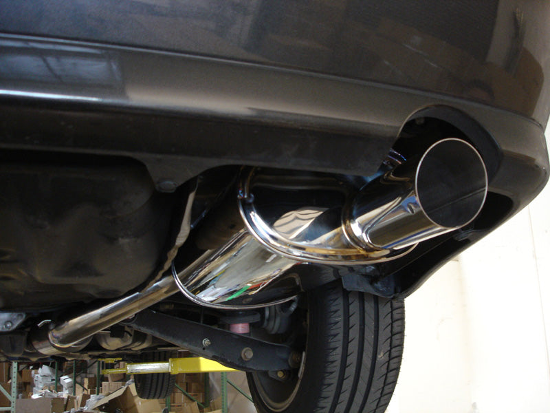 Megan Racing axle-back exhaust for Lexus IS300 2001-2005 aftermarket rear exhaust upgrade on car