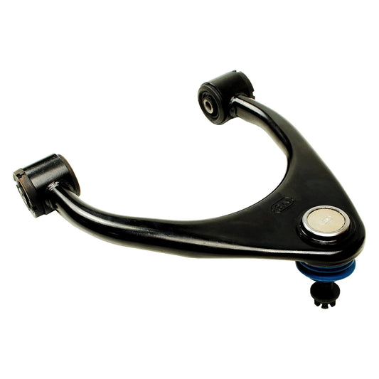 Mevotech front upper control arm and ball joint assembly for Lexus IS300 2001-2005 shown from second angle highlighting mounting points and ball joint detail