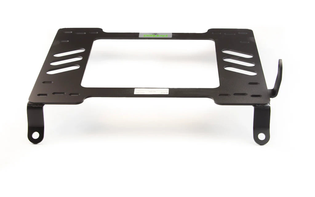 Planted driver side seat bracket for Lexus IS300 2001-2005 head-on view showing bracket structure and mounting alignment points