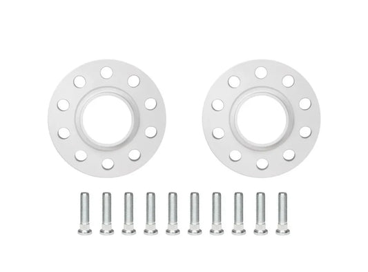 Front view of Eibach 15mm spacer kit for Lexus IS300 showing wheel studs