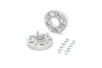 Front view of Eibach 20mm spacer kit for Lexus IS300 showing wheel studs
