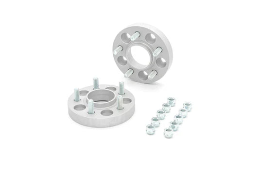 Front view of Eibach 20mm spacer kit for Lexus IS300 showing wheel studs