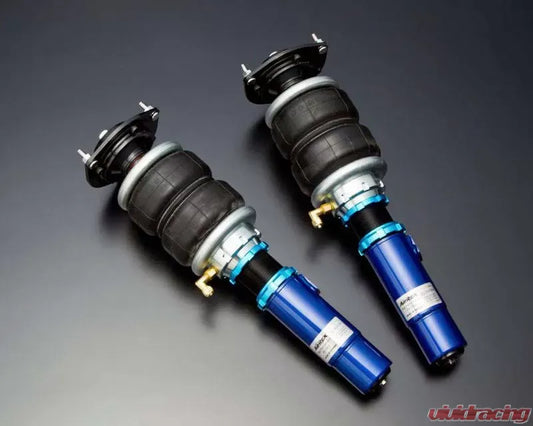 AirREX full air suspension kit for Lexus IS300 GXE SXE10 2001-2005 close-up view showing air struts and suspension components detail