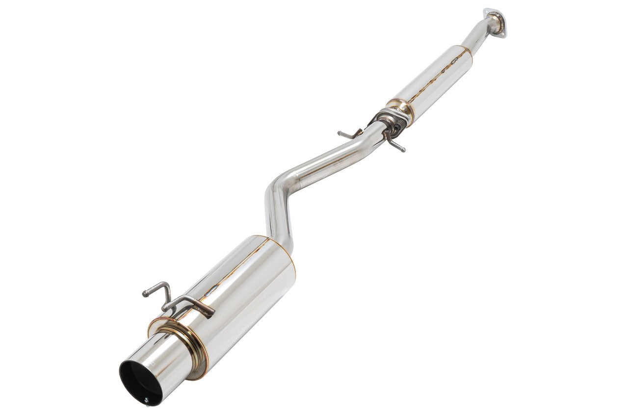 Full APEXi N1 Evolution catback exhaust system for 2001-2005 Lexus IS300, featuring high-quality SUS304 stainless steel and a polished finish