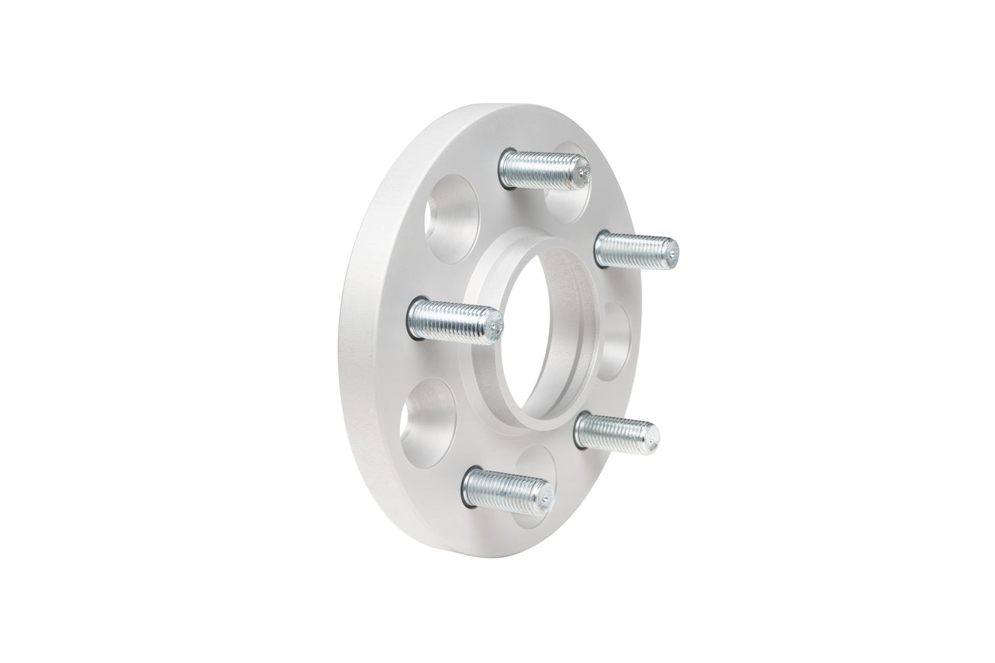 Eibach Pro-Spacer 25mm wheel spacers for Lexus IS300, made from high-strength aluminum alloy with a silver anodized finish