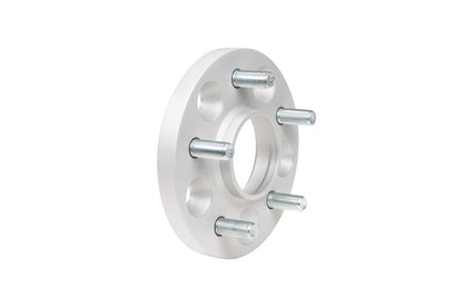 Eibach Pro-Spacer 25mm wheel spacers for Lexus IS300, made from high-strength aluminum alloy with a silver anodized finish