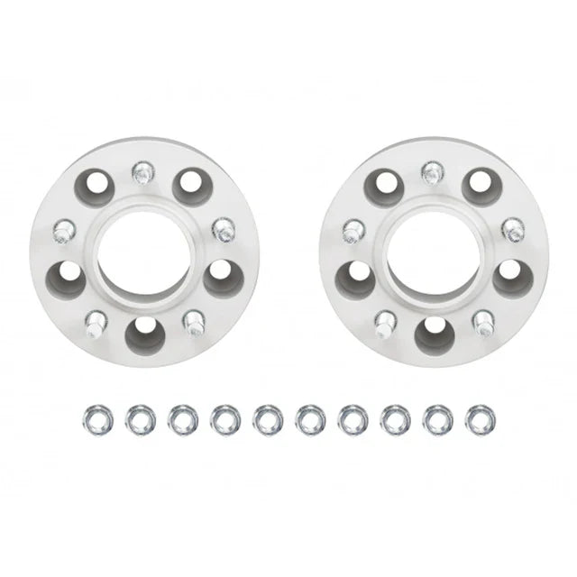 Front view of Eibach 30mm spacer kit for Lexus IS300 showing wheel studs