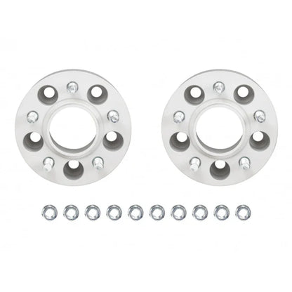 Front view of Eibach 30mm spacer kit for Lexus IS300 showing wheel studs