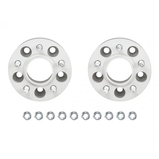 Front view of Eibach 30mm spacer kit for Lexus IS300 showing wheel studs
