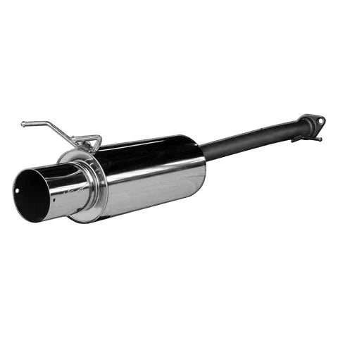 HKS Hi-Power axle-back exhaust for 2001-2005 Lexus IS300, featuring a high-gloss polished SUS304 stainless steel muffler and 115mm tip