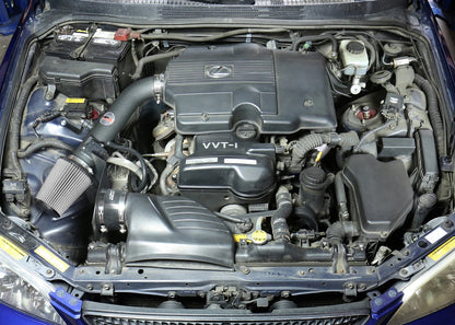 “HPS black Shortram air intake installed in engine bay of Lexus IS300 3.0L 2001–2005
