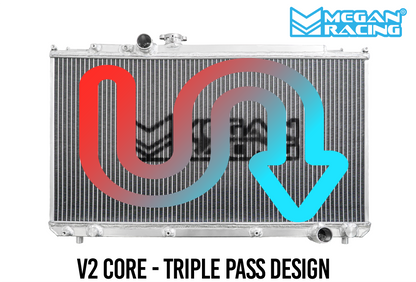 Megan Racing V2 Radiator Triple Pass Lexus IS300 2001-2005