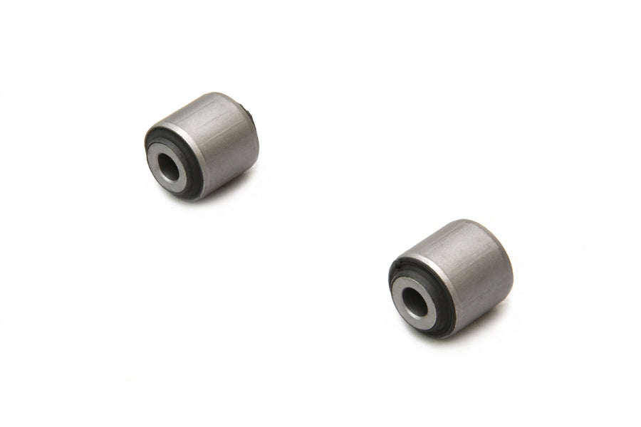 Pair of Megan Racing rear knuckle bushings for 2001-2005 Lexus IS300, featuring hardened rubber for improved suspension response