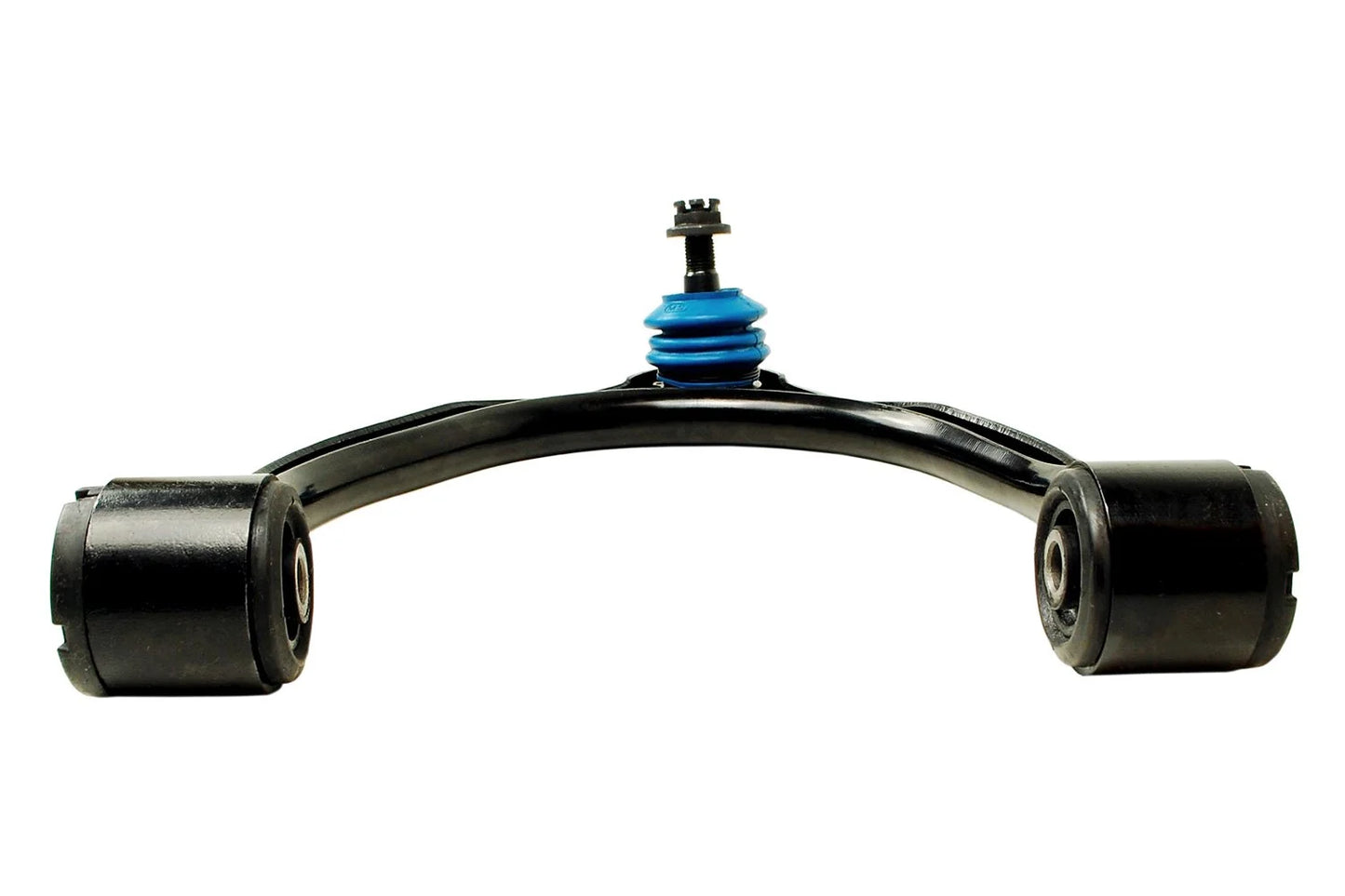 Mevotech front upper control arm and ball joint assembly for Lexus IS300 2001-2005 shown from additional angle highlighting bushing and ball joint mounting detail