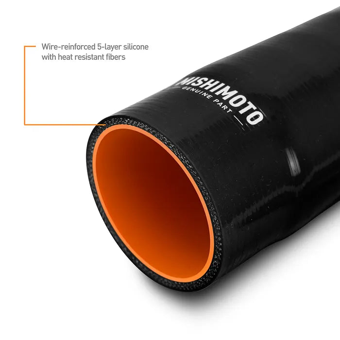 Mishimoto Performance air intake hose kit for Lexus IS300 2001-2005 highlighting 5-layer silicone construction for strength, flexibility, and heat resistance