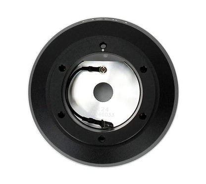 NRG short steering hub adapter for Lexus IS300 2001-2005 alternate back angle showing mounting face, bolt alignment, and hub structure detail
