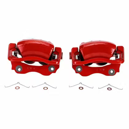 Power Stop red front brake calipers with brackets for Lexus IS300 2001–2005