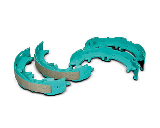 Project Mu rear sport inner brake shoe for Lexus IS300, Toyota Supra, and Lexus SC300 performance brake upgrade