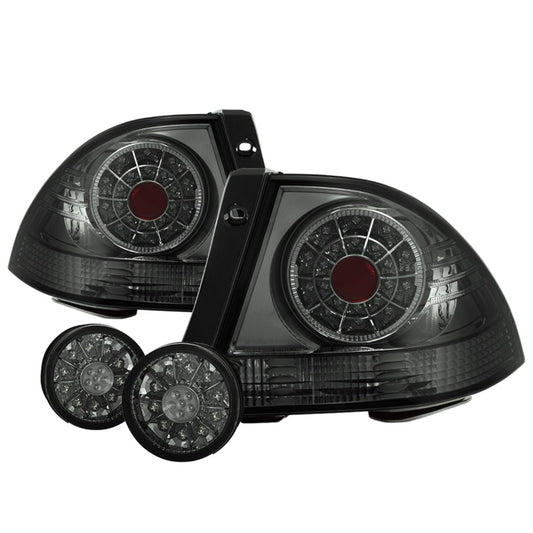 Spyder Auto LED smoke tail lights with inner trunk lights for Lexus IS300 2001-2005 aftermarket smoked rear lighting upgrade