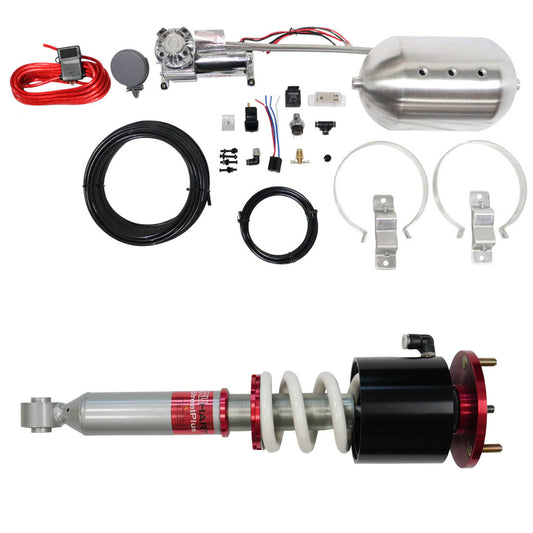 TruHart StreetPlus Coilovers w/ Front Air Cups + Silver Management LEXUS IS300 01-05